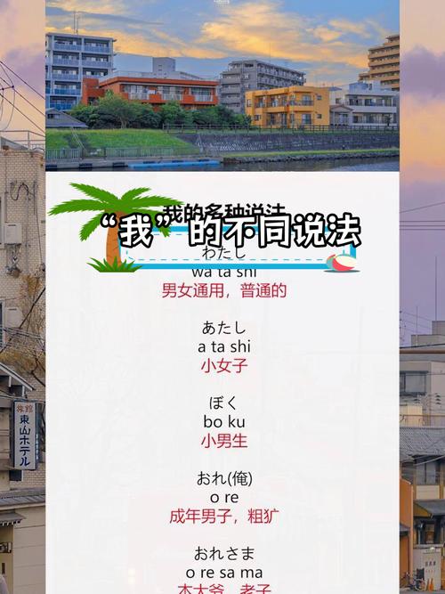 日语里的几种我有什么区别?