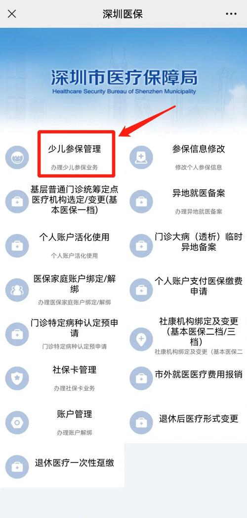 深圳少儿医保卡办理流程