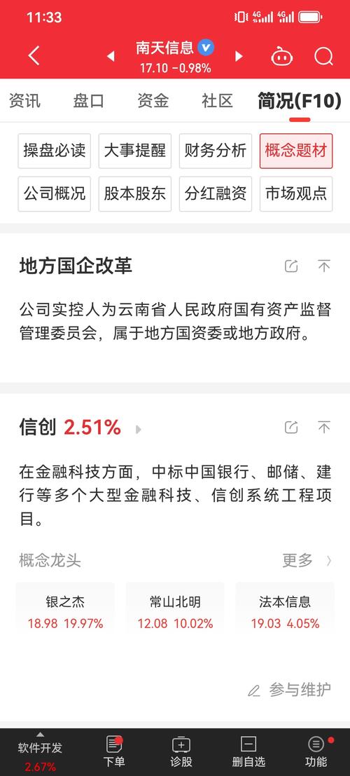 南天信息股票在那个版块