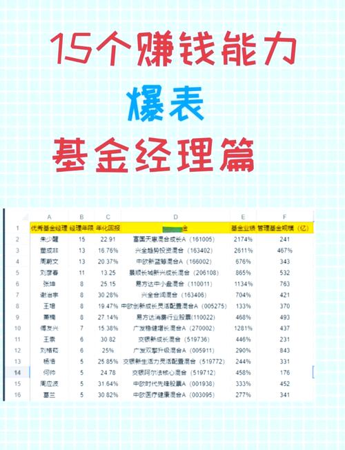 最牛基金经理排名