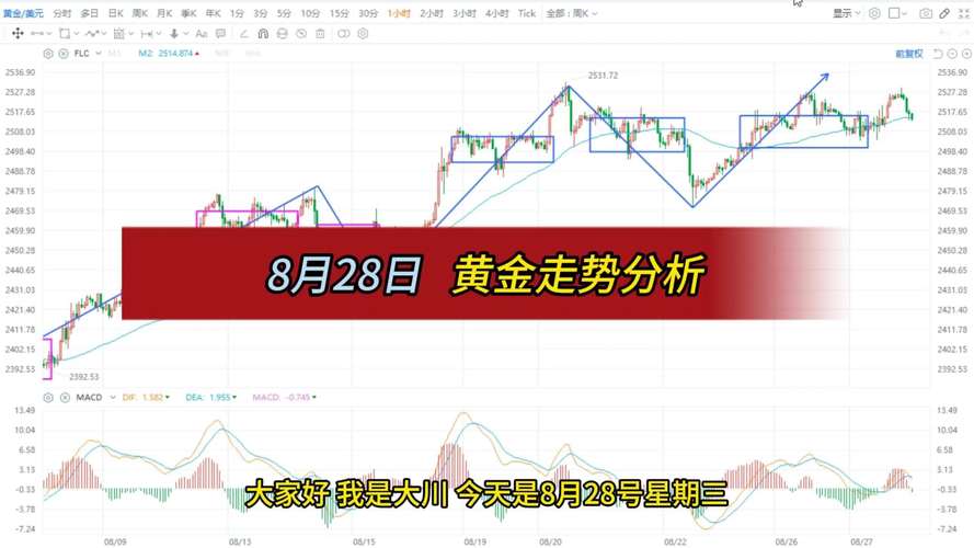 如何看黄金k线图