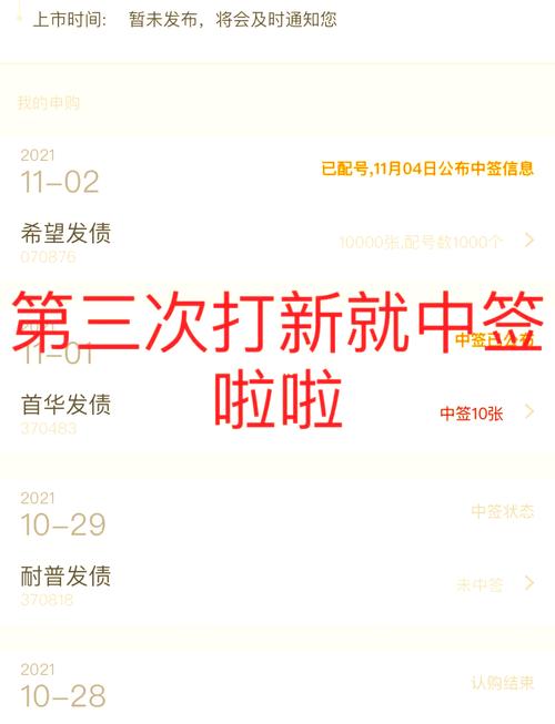 新债申购一万就会中签多少吗