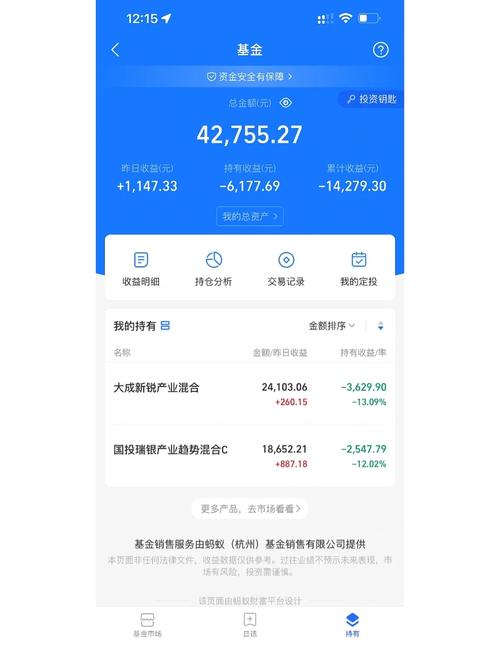 嘉实领先基金混合A(012344)怎么总赔钱
