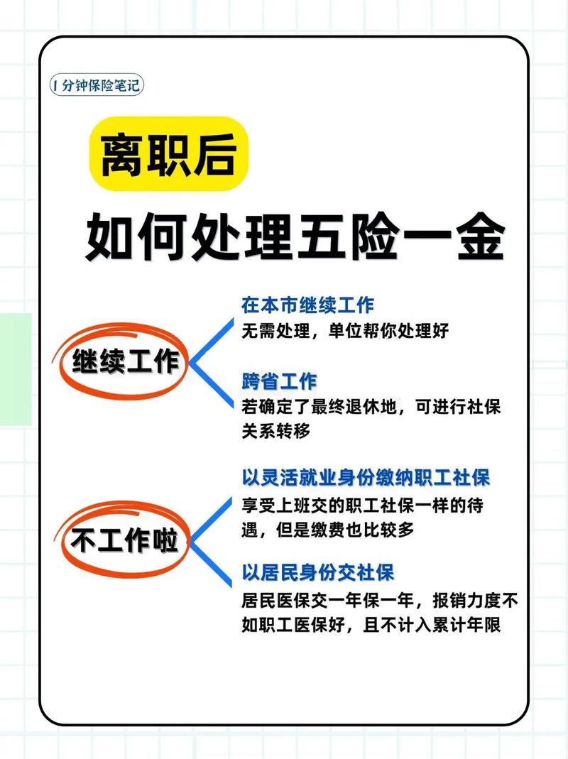 辞职后五险一金怎么办