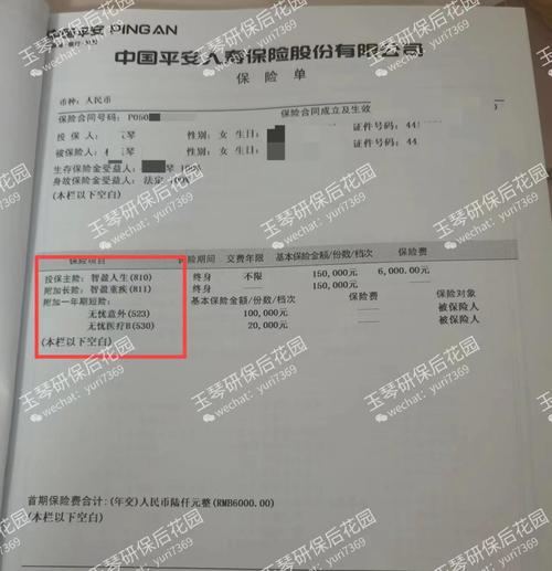中国平安保险万能险