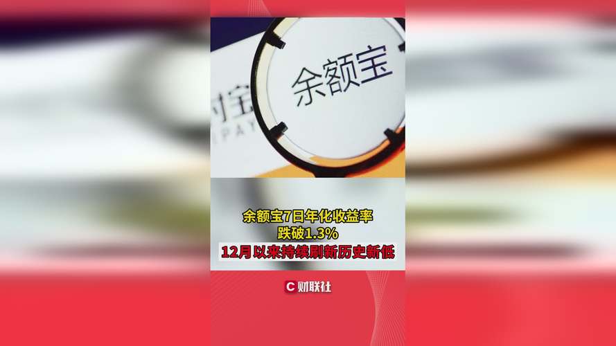 余额宝7日年化收益率刷新低