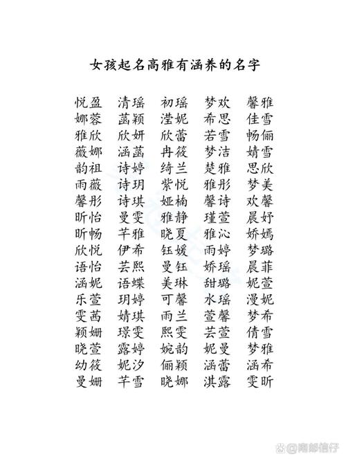 女生聪明有福气的名字